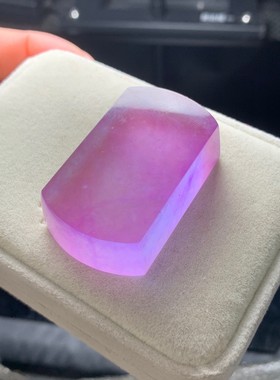 缅甸翡翠紫罗兰满紫色冰种吊坠厚装平安牌玉石玉坠冰透感玉吊坠