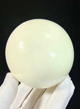 古玩宫廷原石夜光石一对漆器盒夜明珠7厘米圆珠摆件客厅玄关装饰