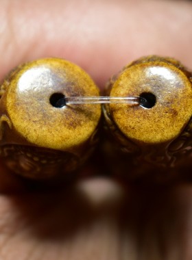 文玩手链手串鹿角手链三宝佛手串回流精选精雕佛珠念珠串把玩件