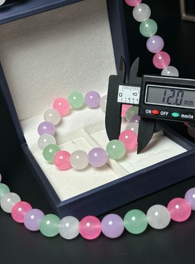 花色项链绿色翡翠色手链手串锁骨链挂件饰品吊坠颈链女男吊坠