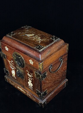 镶嵌实木复古家居客厅摆件