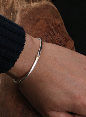 amp纯银涅槃笑脸情侣手镯情侣潮