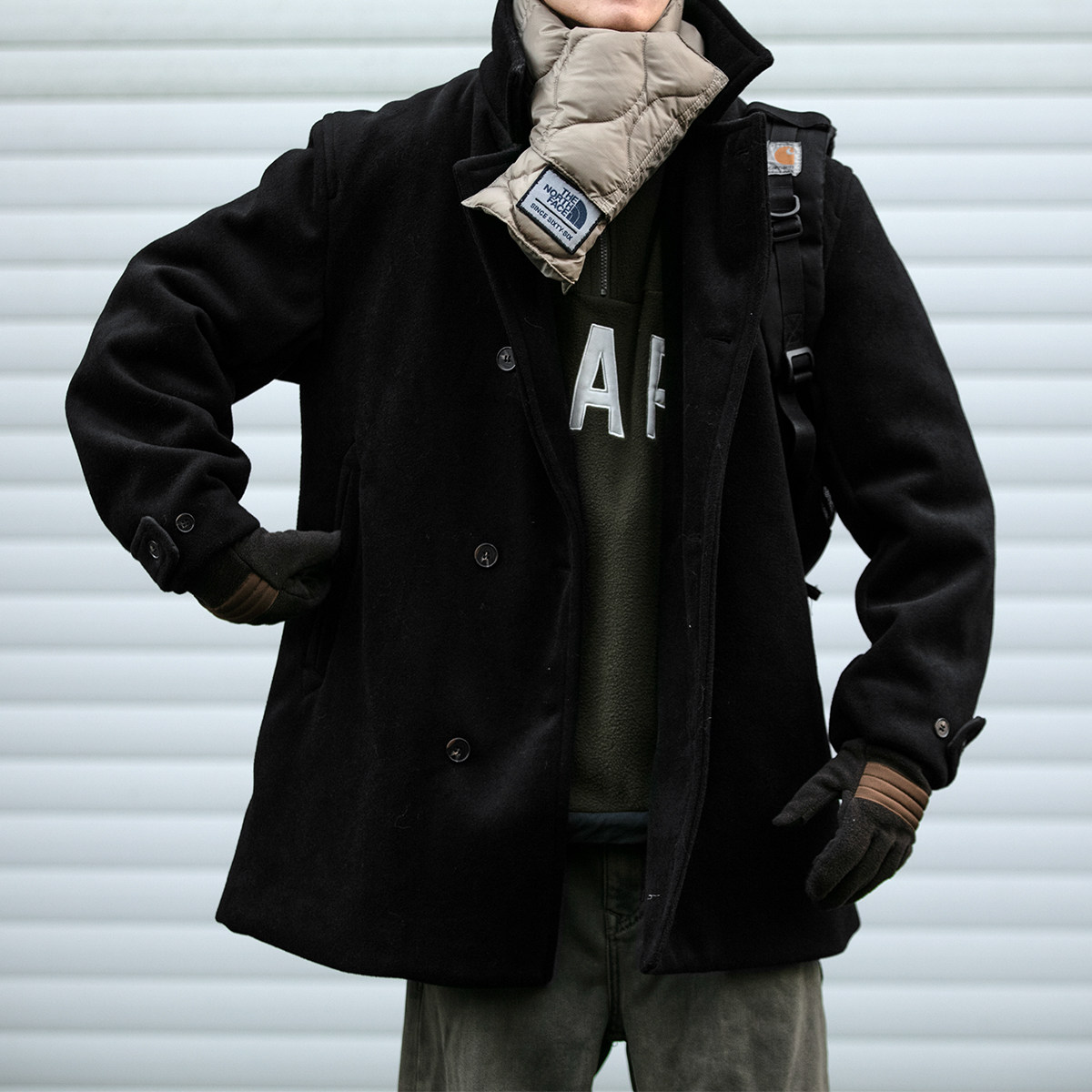 冬季复古双排扣填充绵羊毛中长款毛呢大衣男潮牌宽松加厚棉服外套,淘宝优惠券,粉丝福利购,淘宝优惠卷