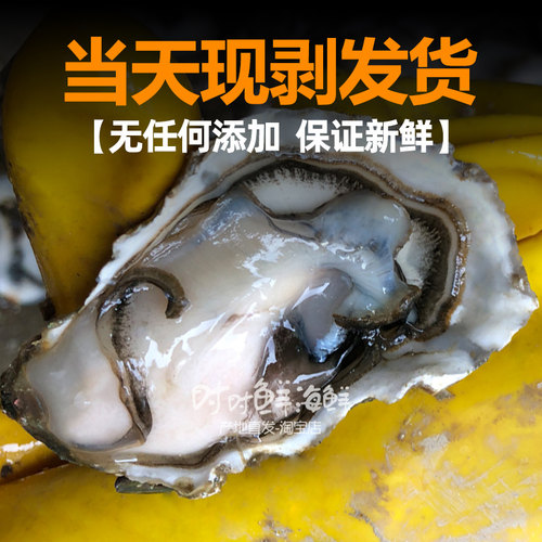 生蚝肉3斤鲜活现剥新鲜去壳潮汕海鲜汫洲珠蚝非乳山海蛎子牡蛎肉 - 图0