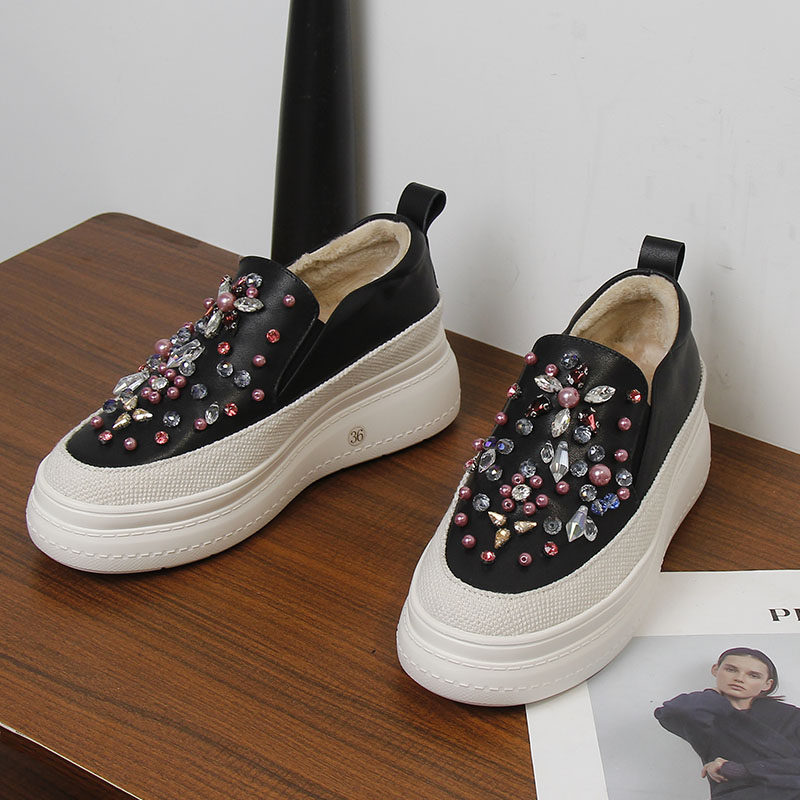 小众轻奢风来自土耳其民族风棉鞋松糕底女士单鞋乐福鞋秋冬手工,淘宝优惠券,粉丝福利购,淘宝优惠卷