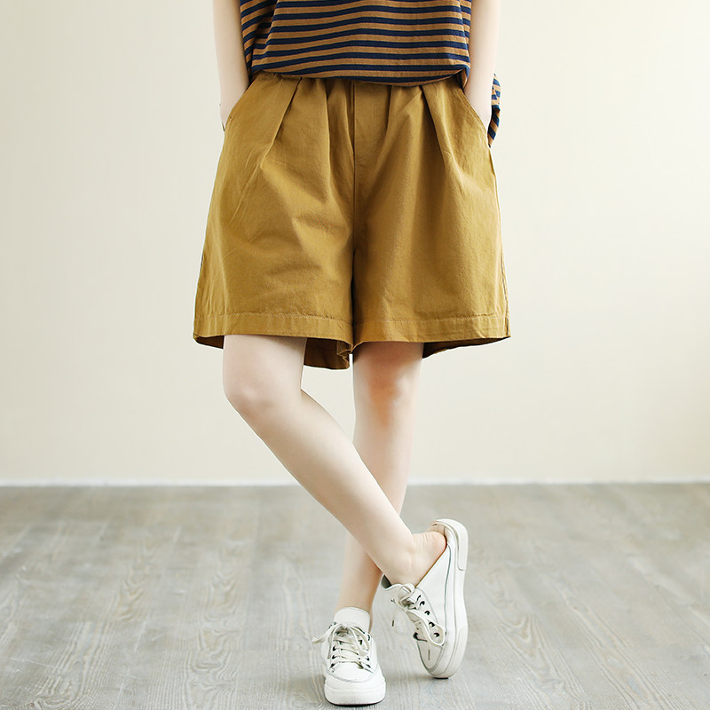 纯色牛仔短裤裙女士显瘦棉质五分裤 花概念牛仔裤