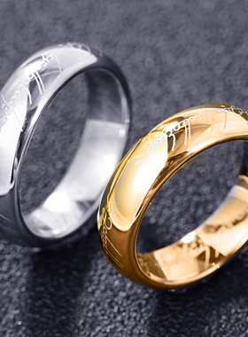 男士单身风学生配饰钛钢戒指