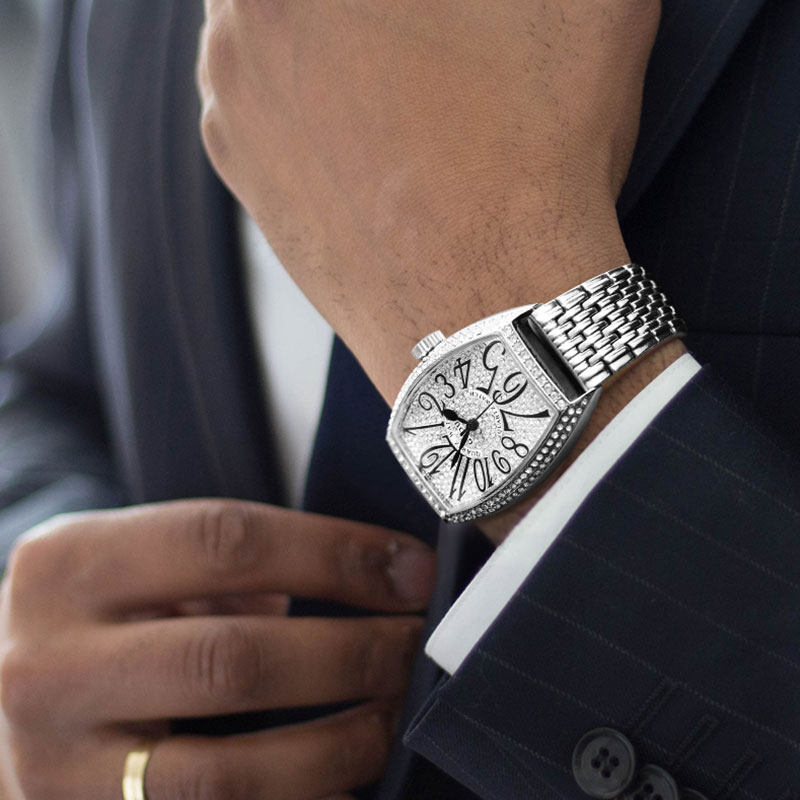 古欧中性满天星男士复古手表网红表 古欧手表国产腕表