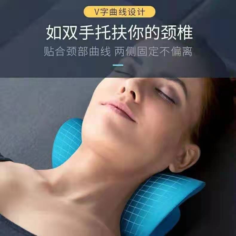 颈椎枕头枕曲度变直富贵包护颈椎枕头颈椎睡眠修复牵引蝶形按摩枕 - 图2