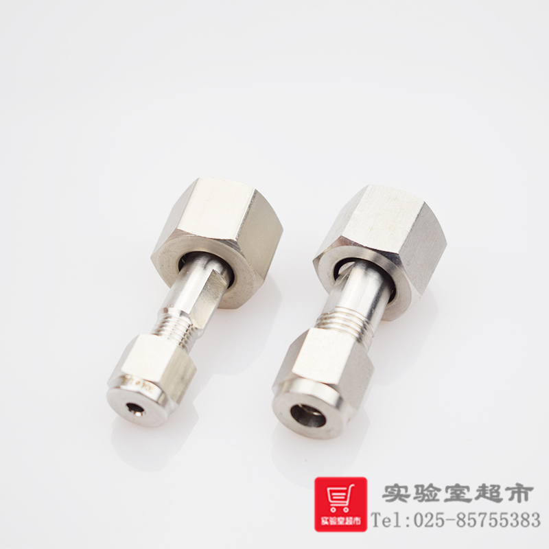 304不锈钢减压阀接头 钢瓶减压阀出口转换接头 色谱3 6mm 1/8 1/4 - 图0