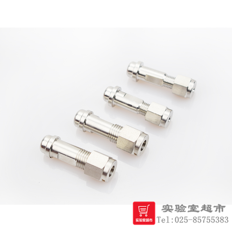 304不锈钢减压阀接头 钢瓶减压阀出口转换接头 色谱3 6mm 1/8 1/4 - 图1