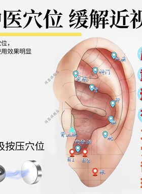 儿童视力恢复神器耳穴按压缓解学生眼轴眼睛近视眼贴通经络耳骨夹