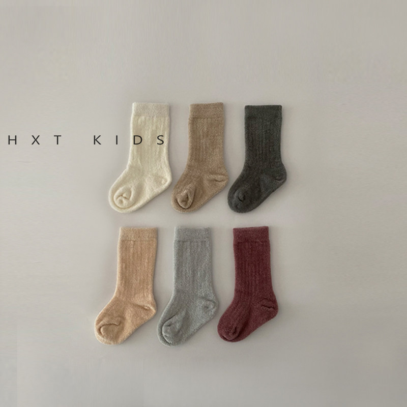 婴儿袜子秋冬季纯色保暖中筒袜0-3个月小月龄宝宝韩版穿搭棉袜冬6,淘宝优惠券,粉丝福利购,淘宝优惠卷