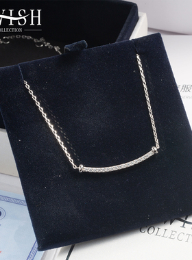 AWISH微笑项链S925银项链吊坠