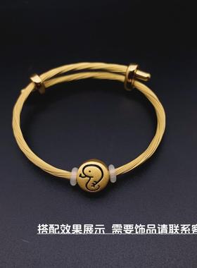 适用大福画蛇添财转运珠防水配绳