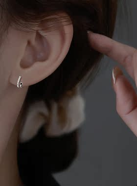chomelkinsey925银四叶草耳钉