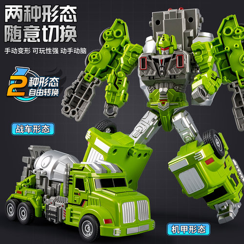 儿童变形汽车机器人机甲模型男孩系列玩具6岁以上多关节可动新款5 - 图0