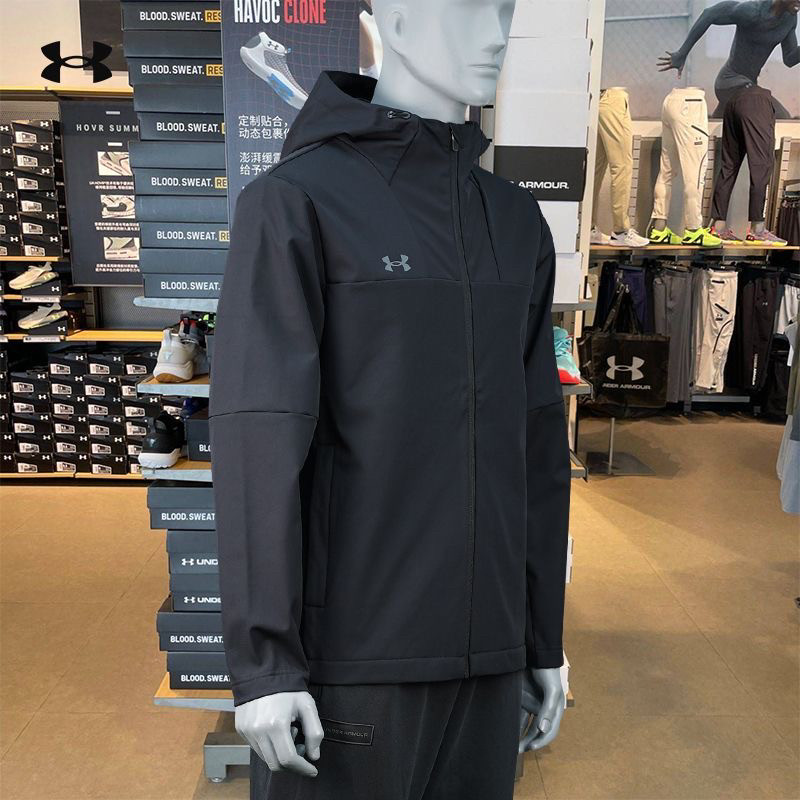 安德玛UnderArmour男女秋冬加绒保暖连帽拉链外套24600408-001,淘宝优惠券,粉丝福利购,淘宝优惠卷