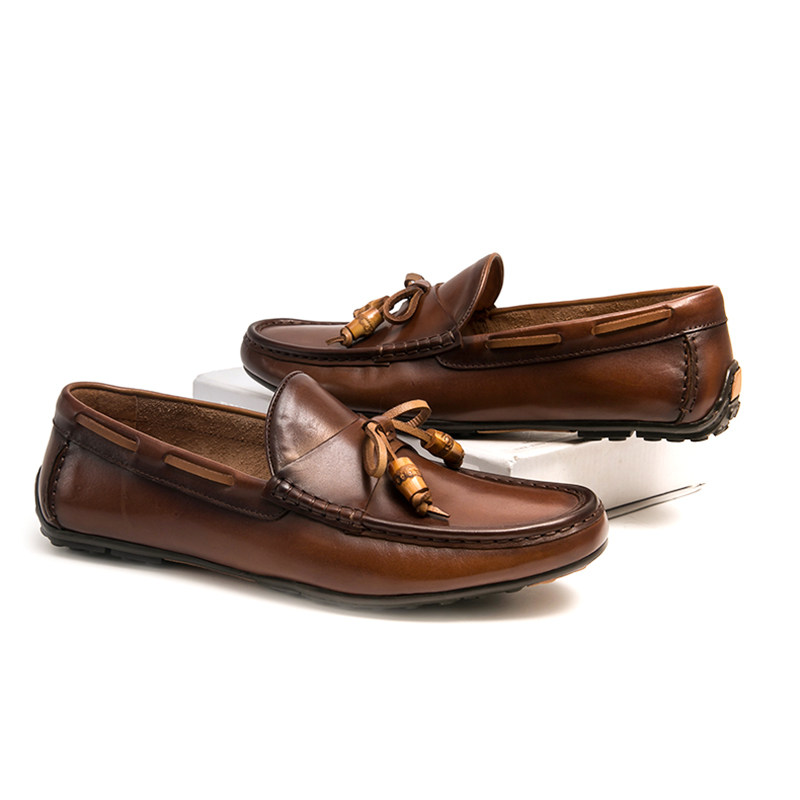 豆豆鞋男夏季新款真皮透气英伦风潮流韩版一脚蹬手工流苏休闲男鞋,淘宝优惠券,粉丝福利购,淘宝优惠卷