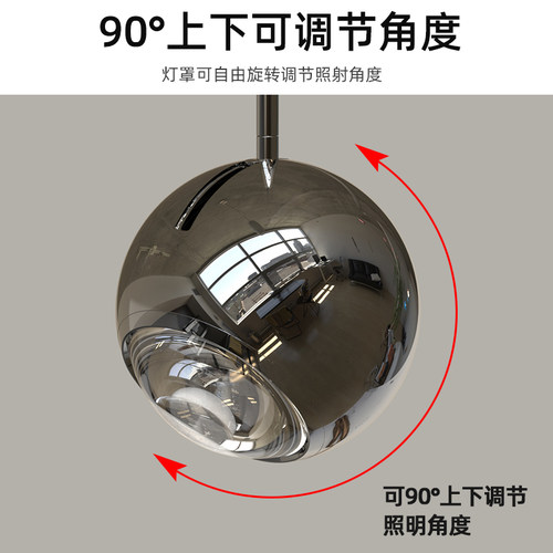 床头吊灯轻奢2025新款触摸感应自由可升降客厅沙发吧台吊线灯灯具 - 图0