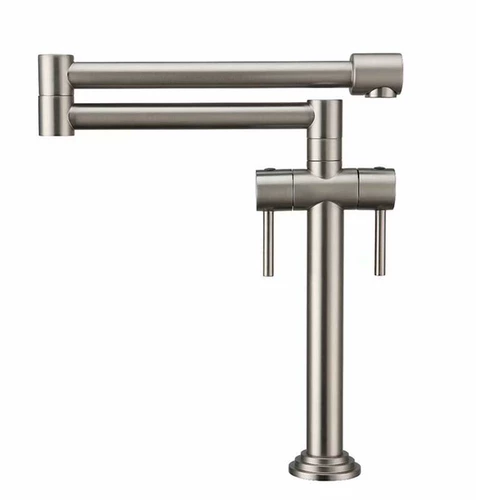 Кухня полная медная телескопическая складная складка горячая и холодная вода крем для мытья раковина раковина балкон Двойной переключатель вращающийся с двумя ручками