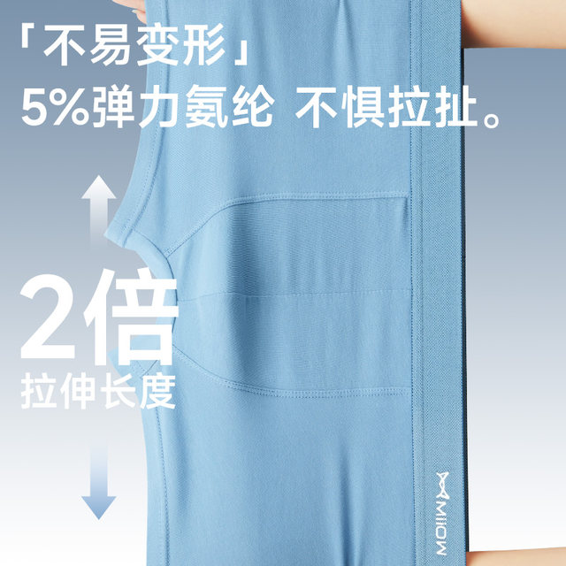 ຊຸດຊັ້ນໃນຂອງຜູ້ຊາຍ Catman Purple Cotton Antibacterial Crotch