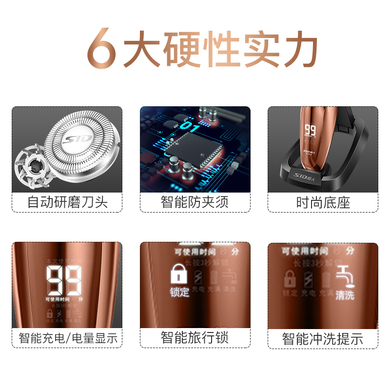 RS352 超人剃须刃电动充电式男士智能刮胡刃胡须刃三刃头全身水洗 RS352 超人剃须刃电动充电式男士智能刮胡刃胡须刃三刃头全身水洗