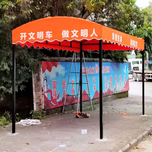 雨棚户外防雨遮阳棚推拉伸缩折叠活动停车棚车库支架帐篷汽车雨蓬 - 图2