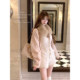 Lazy Didi Warm Brown Soft Mist Full Fox Belly Fur Scarf Fur Collar Versatile Lace-Up Warm Custom-Dye Coat Scarf