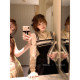 Lazy Didi Tuscany Heavy Industry Classic Fake Two-piece Collection Retro Puff Sleeve Palace Lace Shirt