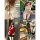 ໂສ້ງຂາສັ້ນ A-line slim ຄຸນນະພາບດີອັນດັບທຳອິດຂອງ Lazy Didi ແມ່ນໂສ້ງຂາສັ້ນທີ່ມີແອວສູງ, ກະທັດຮັດ, ເໝາະກັບສະໂພກ ແລະ ໂສ້ງຂາຍາວຮ້ອນໆແບບເຊັກຊີ່.