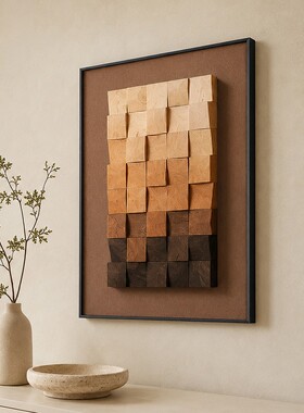 意式极简客厅装饰画法式复古中古风玄关餐厅高级挂画