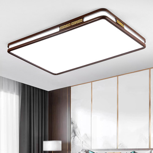 新中式胡桃木LED吸顶灯简约现代客厅主卧室餐厅房间2026新款灯具 - 图3