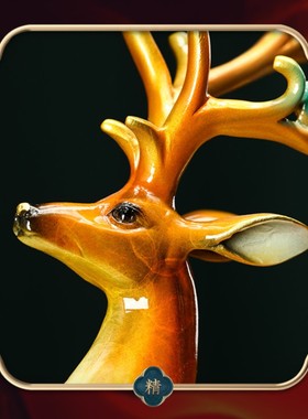 【鹿】一路攀升铜鹿摆件升迁送礼家居办公装饰品工艺品礼品定制