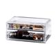 Transparent plastic desktop lipstick cosmetic storage box