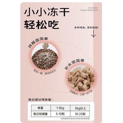 麦富迪生骨肉冻干鲜肉三文鱼鸭肉鸡肉洁齿粒成幼猫咪宠物小猫零食 - 图2