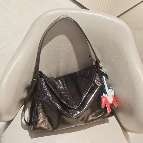 专柜正品迪桑娜女包头层牛皮 手提包 单肩斜跨背包8251011701 - 图2