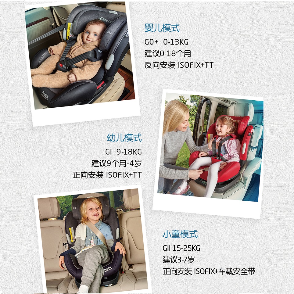荷兰Maxi Cosi迈可适婴儿童汽车安全座椅Priafix0-7岁新生儿车载 - 图1
