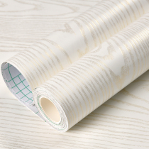 Thickened white self-adhesive wallpaper Home Furniture Renovated stickers Waterproof Desktop Sticker Overall Cabinet Wardrobe Door Wood Grain Stickers