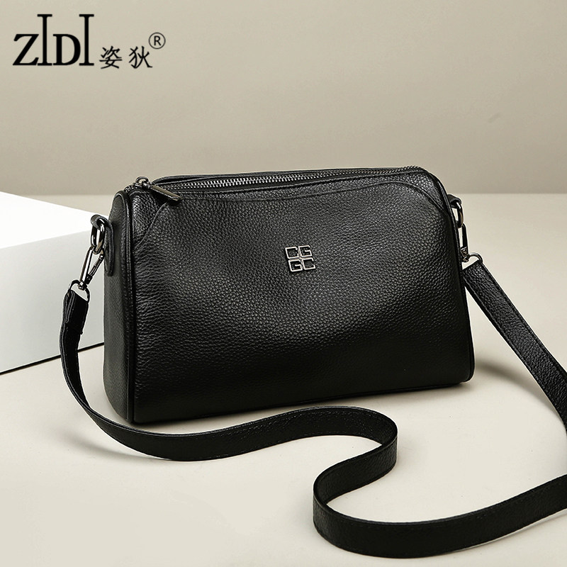 真皮斜挎包包女士2025新款头层牛皮单肩女式妈妈款多层软皮小方包,淘宝优惠券,粉丝福利购,淘宝优惠卷