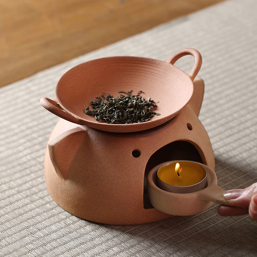 家用温茶蜡烛酥油无烟酒店热菜加热蜡烛茶壶烤茶炉保温底座煮茶炉 - 图3