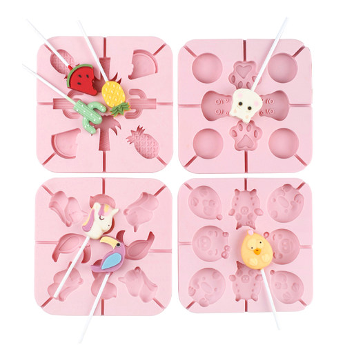 山楂棒棒糖模具硅胶小号自制卡通秋梨膏儿童巧克力奶酪棒diy磨具 - 图0