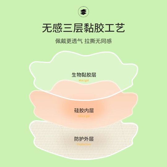 猫人硅胶提拉隐形胸贴女防走光婚纱吊带用聚拢上托夏薄乳贴防凸点