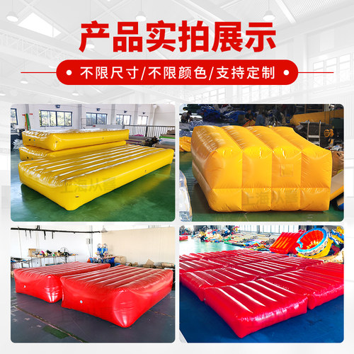 充气安全消防气垫户外救援气垫工地施工高空防坠防摔救生缓冲气垫 - 图0