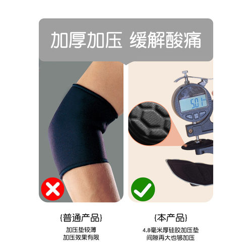 男女款专业护臂肘关节加压固定带网球肘专用护肘羽毛球加压固定带 - 图1