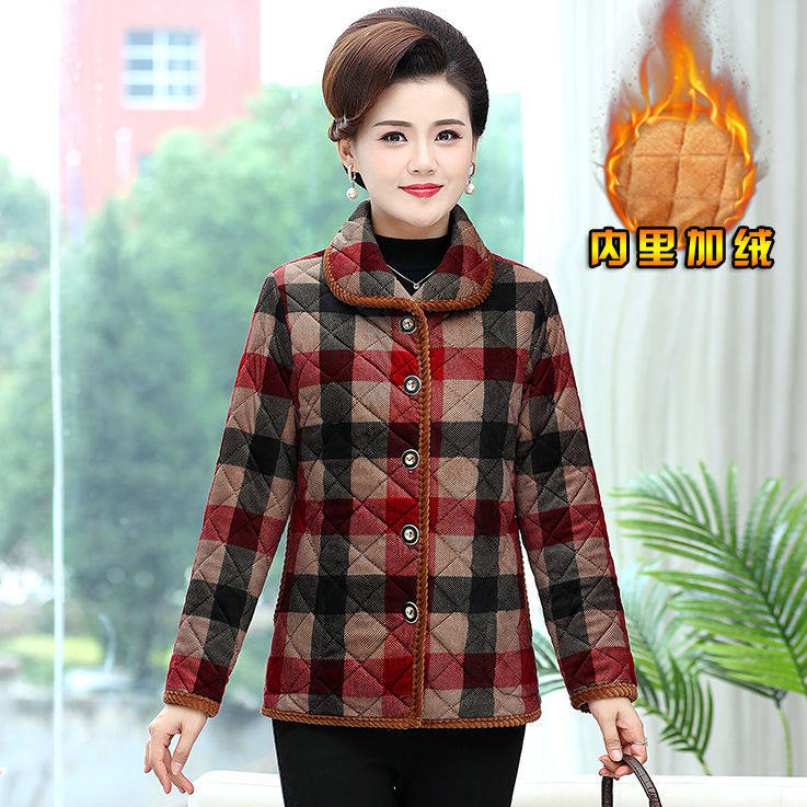 四川省省服冬季中老年女装加绒棉衣老年人印花加厚保暖围裙罩衣,淘宝优惠券,粉丝福利购,淘宝优惠卷