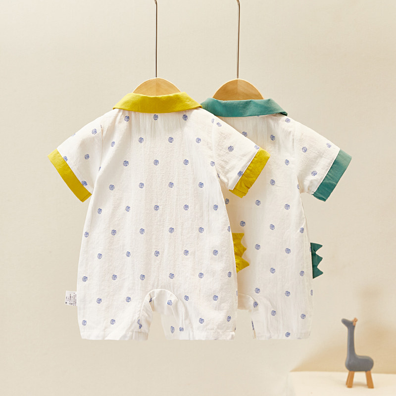 网红婴儿衣服男女宝宝夏季薄爬爬服 米琪小乖连身衣/爬服/哈衣