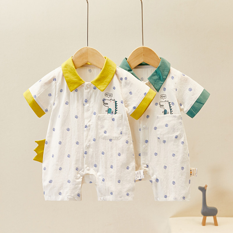 网红婴儿衣服男女宝宝夏季薄爬爬服 米琪小乖连身衣/爬服/哈衣