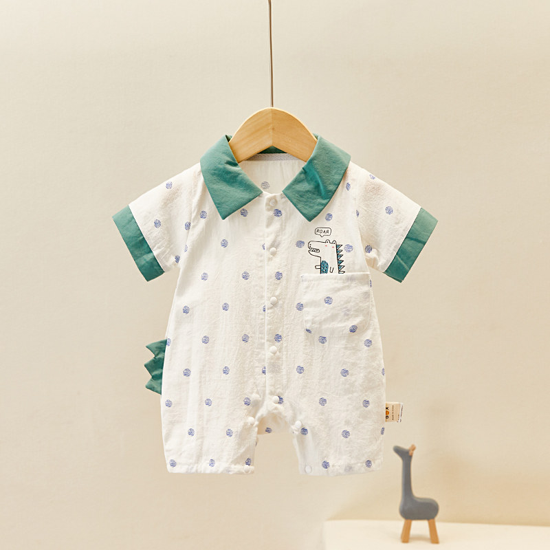 网红婴儿衣服男女宝宝夏季薄爬爬服 米琪小乖连身衣/爬服/哈衣