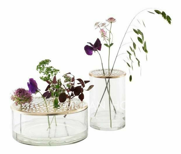 ins北欧网红金属花瓶花器架构试管水培花瓶摆件家居派对婚礼摆件